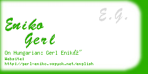 eniko gerl business card